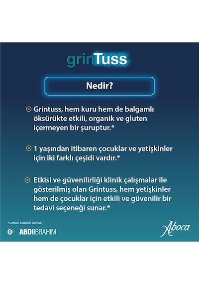 Grintuss Yetişkin Şurup 2 x 128 G