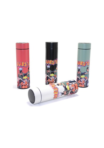 Konyax Anime Baskılı Dijital Göstergeli Termos 500 Ml Seri 3 Çok Renkli