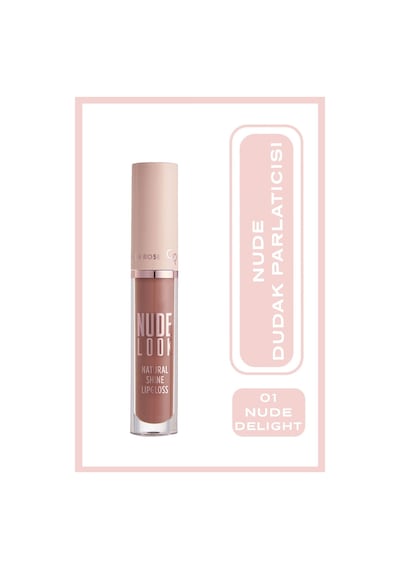 Golden Rose Nude Look Natural Shine Dudak Parlatıcı 01 Nude Delight