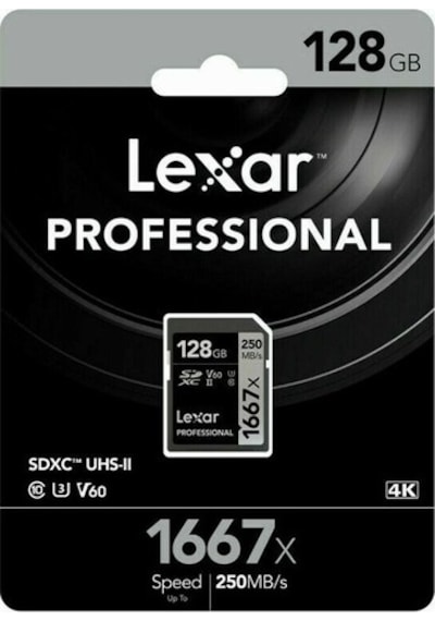 Lexar Professional 1667X LSD128CBNA1667 128 GB SDXC UHS-II Hafıza Kartı