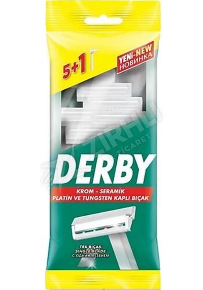 4 Adet Derby Tek Bıçak 5 + 1 Poşet