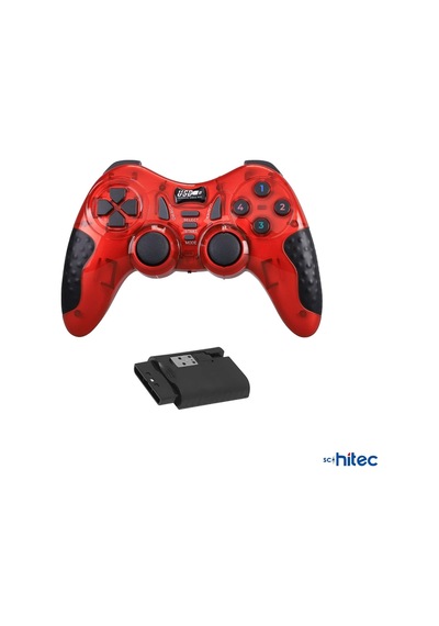 Schitec 7in1 Pc/ps2/ps2/ps3/pc360/tv/tvbox/android Cihazlar İle Uyumlu Kablosuz Gamepad Kırmızı