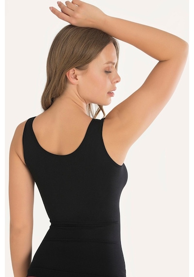 NBB Beyaz Geniş Askılı Seamless Atlet Body 001