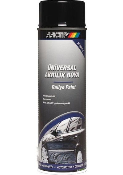 Motip Parlak Siyah Üniversal Akrilik Boya Spreyi 500 ML