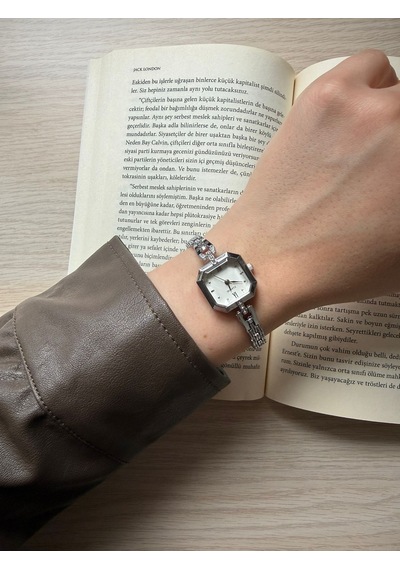 Retro Minimal Metal Kordon Vintage Kadın Kol Saati Kare Altın 38246886