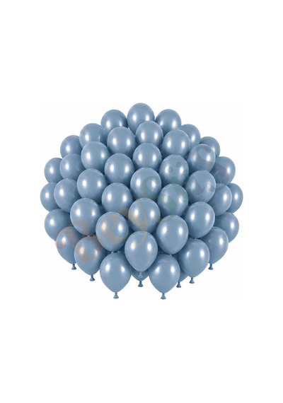 Mavi Cam Renk Lateks Retro Balon 30 Cm - 50 Adet
