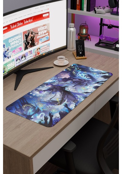 Flins Genshin Impact Anime Oyuncu V3 - 70x30 Xl Gaming Mouse Pad Fare Altlığı