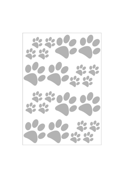 A4 Sticker 146 Tek Paket Çoklu Sticker Pati Beyaz
