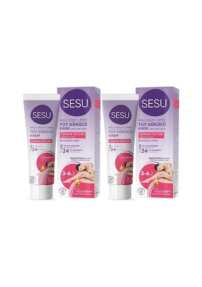 Sesu Hassas Ciltler için Tüy Dökücü Krem 2 x 100 ML