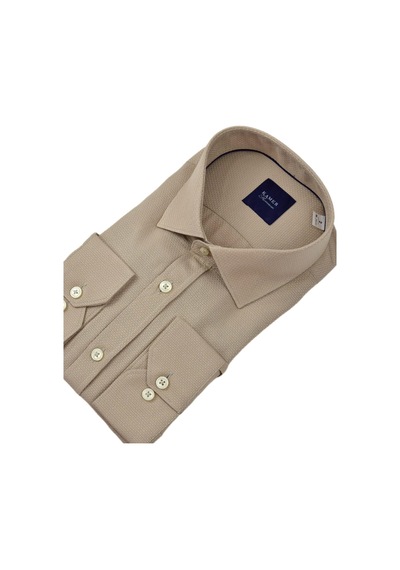 Erkek Klasik Petek Doku Uzun Kol Gömlek 3718 Bgl-st04397 Camel
