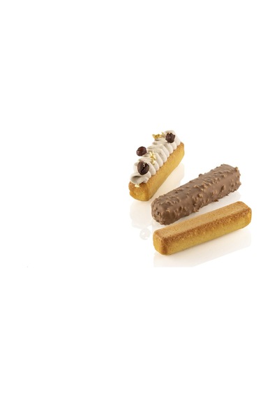 40.483.20.0000 Silikomart Sq083 Strıpe Eclaır 40 60 Cm Silikon Kalıp Kahverengi