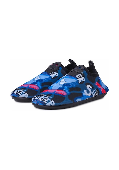Kiko Kids Surfer Havuz Plaj Erkek Çocuk Deniz Ayakkabısı 7561 Siyah Siyah