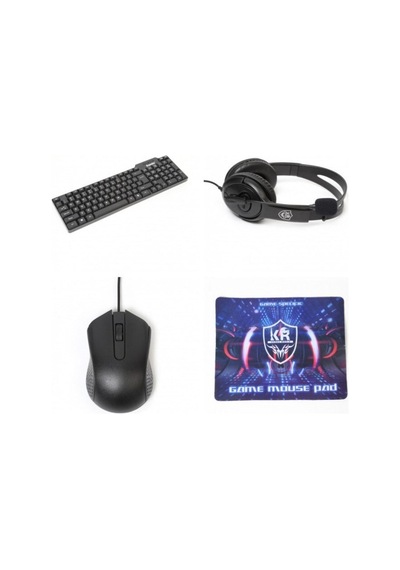 K20 Oyuncu Gamer Seti Klavye + Mouse + Kulaklık + Mouse Pad 4in1 Set Diğer