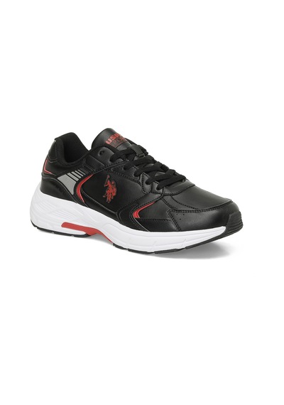 U.s. Polo Assn. Felıx Glb 4pr Siyah Erkek Sneaker 000000000101740708 Siyah-kırmızı Kırmızı - Siyah