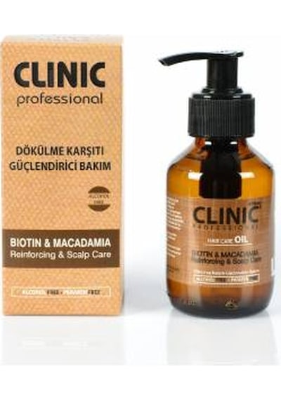 Clinic Professional Biotin Macadamıa Dökülme Karşıtı Saç Bakım Yağı 100 ML
