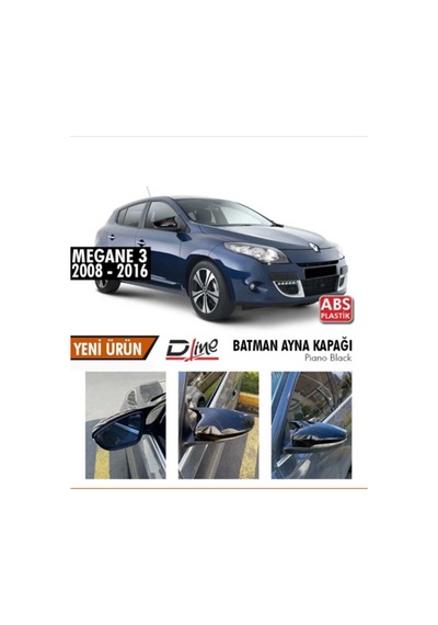 Renault Megane-3 2008-2016 Yarasa / Batman Ayna Kapağı