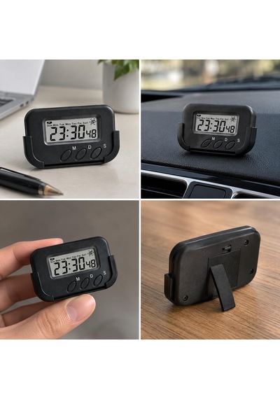 Dijital Küçük Masa Saati Alarm Ve Kronometre Sınav İçin Diğer