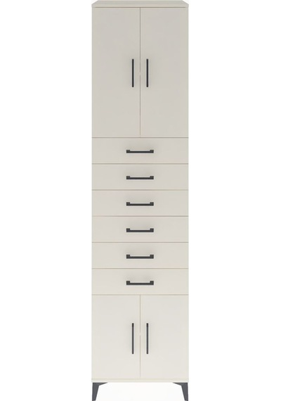 Hyperion Dolap 3 Raflı 6 Çekmeceli 4 Kapaklı 60x44x243 Aytaşı... Aytaşı