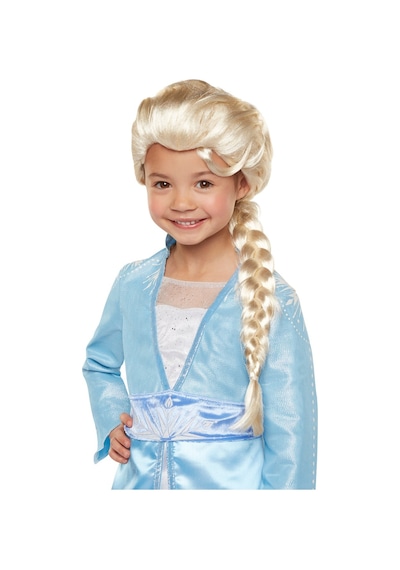 Platin Altın Dore Renk Karlar Ülkesi Elsa Frozen Peruğu Çocuk  Boy