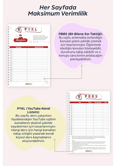 Planlama Defteri Tyt - Ayt - Lgs - Kpss Sınav Planlama Defteri Çok Renkli