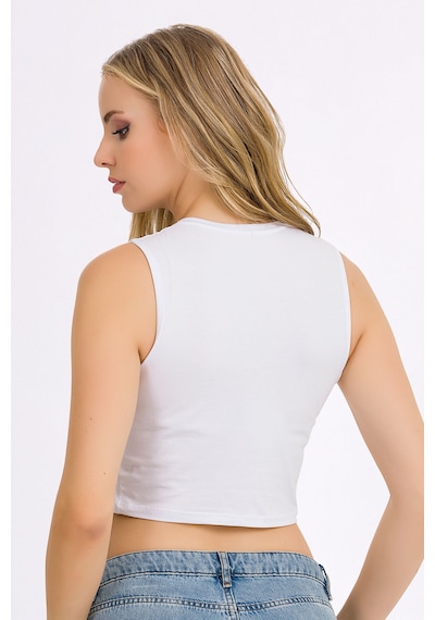 Fanilam İlke Kadın Elestan Kolsuz Crop -pamuklu Şık Ve Rahat Yarım Atlet Body 2 Adet Beyaz Fanilam İlke Kadın Elestan Kolsuz Crop -pamuklu Şık Ve Rahat Yarım Atlet Body 2 Adet Beyaz