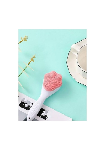 Cilt Temizleme Peeling Fırçası, Ergonomik Saplı Masaj Etkili, Sevimli Tasarım Cilt Bakım Yüz Makyaj Temizleme Peeling Fırçası