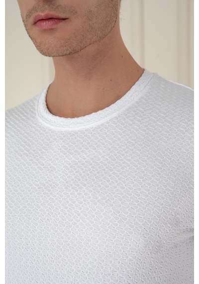 Efor Ts 889 Slim Fit Beyaz Spor T-shirt Beyaz