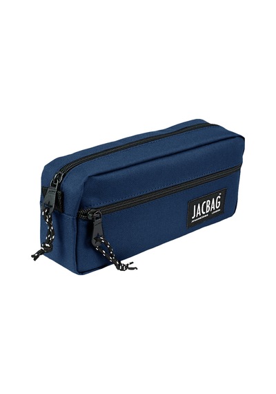 Jacbag Dual Zıp-iki Fermuarlı Kalemkutu - Lacivert Lacivert