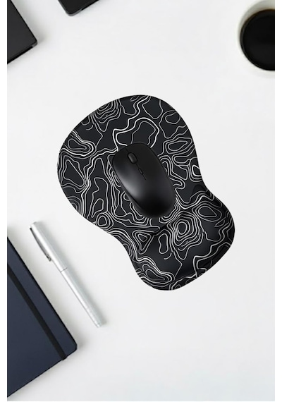 Topowave Bilek Destekli Mouse Pad Ergonomik Kaymaz Taban Masa Pedi Bilek Koruyucu Dijital Mouse