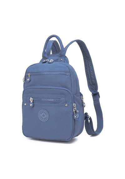 Smart Bags Küçük Boy Krinkıl Kumaş Kadın Sırt Çantası 3386 Mavi