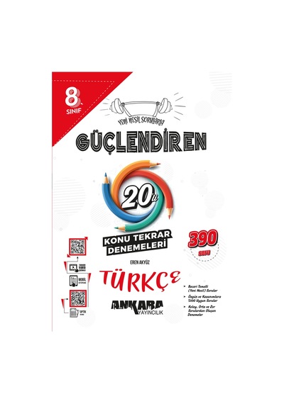 Ankara Yayınevi 8. Sınıf Güçlendiren Türkçe 20'li Konu Denemesi