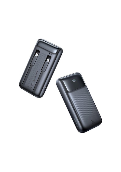 Mcdodo MC-0231 10000 mAh 33W Göstergeli Çift Kablolu Powerbank Siyah