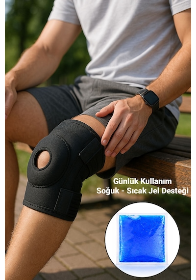 2 Adet Menisküs İçin Medikal Dizlik Diz Korsesi Patella Ligament Destekli Dizlik Koruyucu