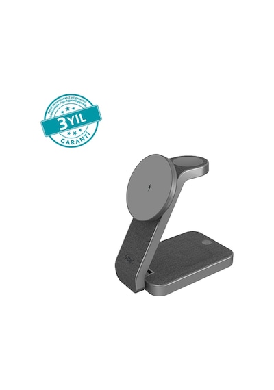 Ttec Aircharger Quattro Magsafe Uyumlu 4 Ü 1 Arada İphone + Apple Watch + Apple AirPods Led Aydınlatmalı Kablosuz Katlanabilir Şarj Standı 2ks38s