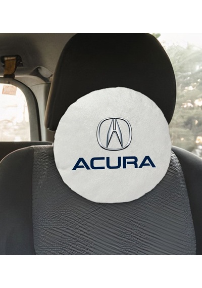 Bk Gift Acura Tasarımlı Yuvarlak Araç Koltuk Yastığı-1