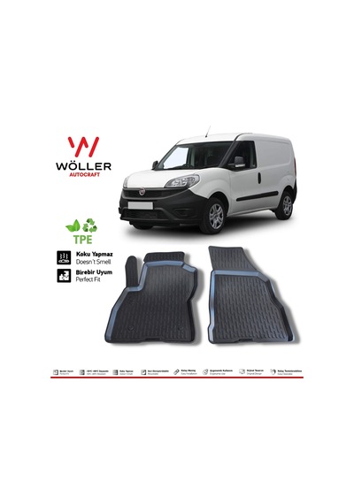Fiat Doblo Van Paspas 2010 Sonrası 3d Havuzlu Wöller Paspas