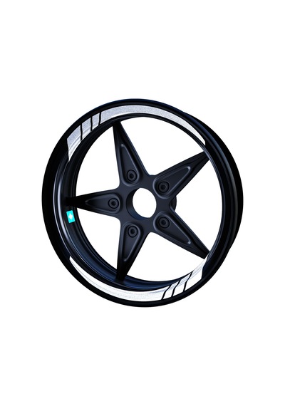 Reflektif Beyaz (Gri) Moto GP İç Jant Şeridi Sticker Çınar Extreme