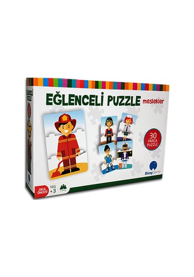 Eğlenceli Puzzle -Meslekler - 30 Parça ( 3 Yaş)