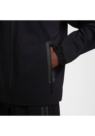 Nike Tech Woven Windrunner Full-zip Hooded Erkek Ceket İnce Hafif Kumaş Relax Kalıp-sportxstore Siyah