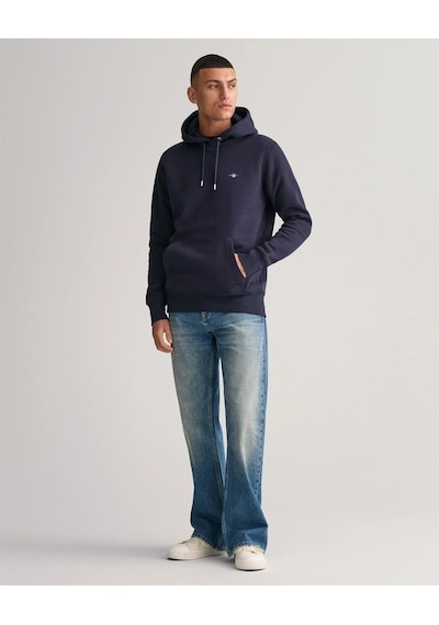 Gant Erkek Lacivert Regular Fit Kapüşonlu Sweatshirt-lacivert Lacivert