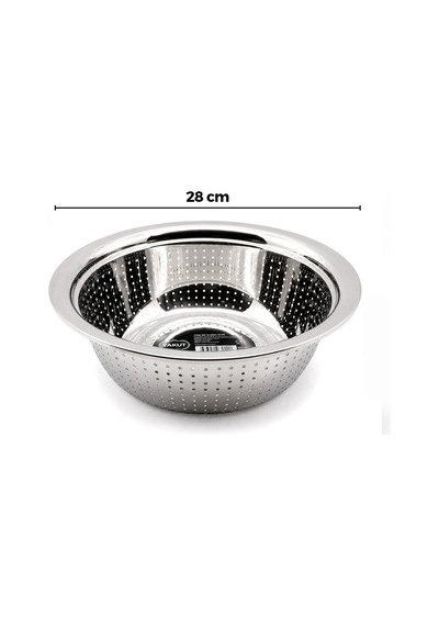 28cm Kulpsuz Paslanmaz Metal Sepet Süzgeç 5616