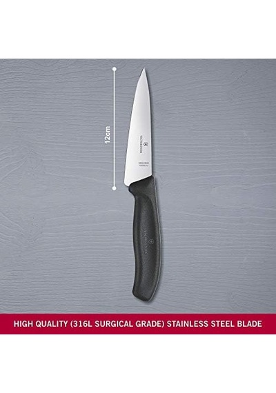 Mutfak Bıçağı Tranç Blister Uzunluk 12 Cm, 6.8003.12b Üstüne Siyah