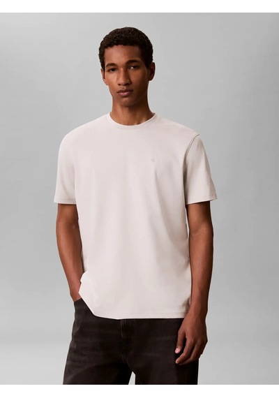 Calvin Klein Ss Supıma Chest Emb, Pdj Bej Erkek T-shirt