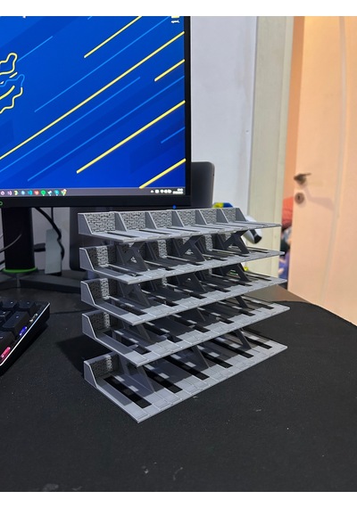 Hot Wheels Uyumlu 30 Araçlık Stand 1/64 Gri
