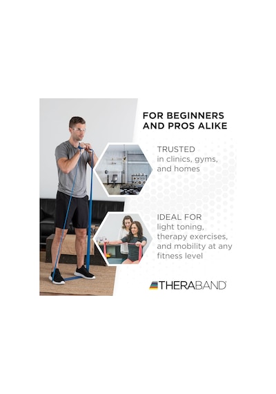 Theraband 20550 Egzersiz Bandı 1.5 Metre Çok Yüksek Sert Mavi Çok Renkli
