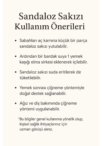 Sultanbahçe Sandaloz Sakızı - Doğal Sandaloz Sakızı 2x100 Gr - Avantajlı Paket