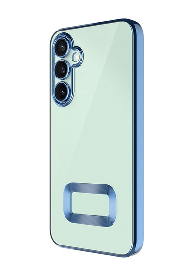 Galaxy A16 Kılıf Kamera Korumalı Logo Gösteren Zore Omega Kapak Lila