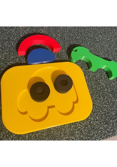 Çocuklar İçin Araba Bulmacası Renkli Puzzle Oyuncak Eğitici Oyuncak