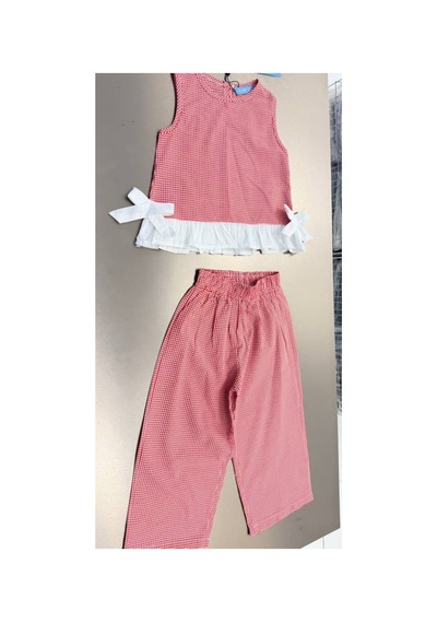 Poala Kids Paris Pembe Kareli Takım