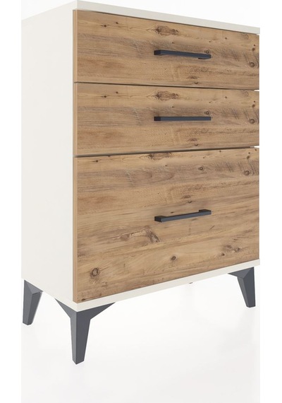 Arges Komodin 3 Çekmeceli 60x30x80 Aytaşı-çam Aytaşı